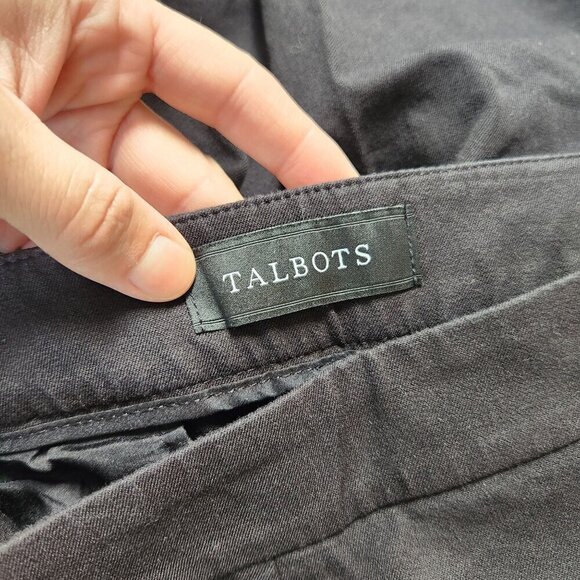 Talbots Chatham Ankle Black Stretch Trousers Pants Straight Leg Women's 6 - Picture 6 of 9